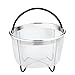 Vanghon Instant Pot Accessories 6 qt Steamer Basket, Eggs Vegetable Steamer Basket for Instant Pot Pressure Cooker with Non-Slip Legs, Food Grade Stainless Steel Steamer(Instant Pot 6 Quart)