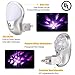 Plug in Night Light, Emotionlite LED Projector Nightlight, Multi Colored Rotates, Dusk to Dawn Sensor, for Kids Adults Bedroom Bathroom Hallway Stairways Kitchen Corridor, UL Listed, 2 Pack