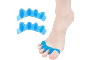 sundpik Toe Separators for Women and Men, Toe Spacers, Hammer Toe Straightener, Bunion Pads, Overlapping Toes Corrector for Foot Health and Pain Relief