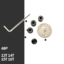MakerDoIt 48P Pinion Gear Set 13T 14T 15T 16T