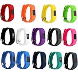 Dunfire Replacement Wristbands and Clip Cases for Garmin Vivofit 3/ Vivofit JR/JR 2, Large Size and Small Size Bands, One Size Clip Holder Cover
