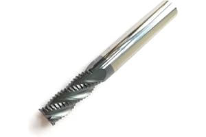 JERRAY@ Cutting Tools Solid Carbide roughing End Mills, HRC45 with Tialn Coated, 4 Flutes, 1/4" Diameter, 1/4" Shank, 3/4" Length of Cut, 2" Overall Length