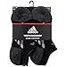 adidas Boys' YTH VERT Stripe 6-Pack NO Show, Black/Black-Onix Marl/Light Onix/Onix, Medium