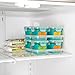 OXO Tot Glass Baby Blocks Food Storage Containers with Silicone Sleeves, Teal, 4 oz