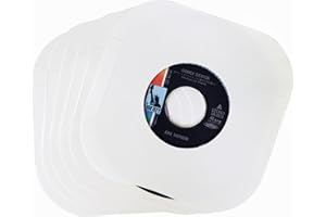 sdroceRyaM 7 Inches Record Inner Sleeves 20 Pack Acid-Free Paper Vinyl Record Inner Protective Sleeves for 7" EP Vinyl Record