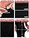 ODODOS Power Flex Yoga Capris Pants Tummy Control Workout Running Non See-through Fabric Yoga Capris Leggingss With Hidden Pocket,Black,Large