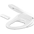 KOHLER Purewash E820 Elongated Heated Bidet Toilet Seat, White with Remote Control, Quiet-Close Lid, Automatic Deodorization,