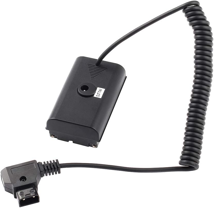 Fotga Extendable Power Adapter Cable for D-tap Connector to NP-F Dummy Battery NP-F550/570/750/770 NP-F960 NP-F970 to Power Video LED Light Monitor