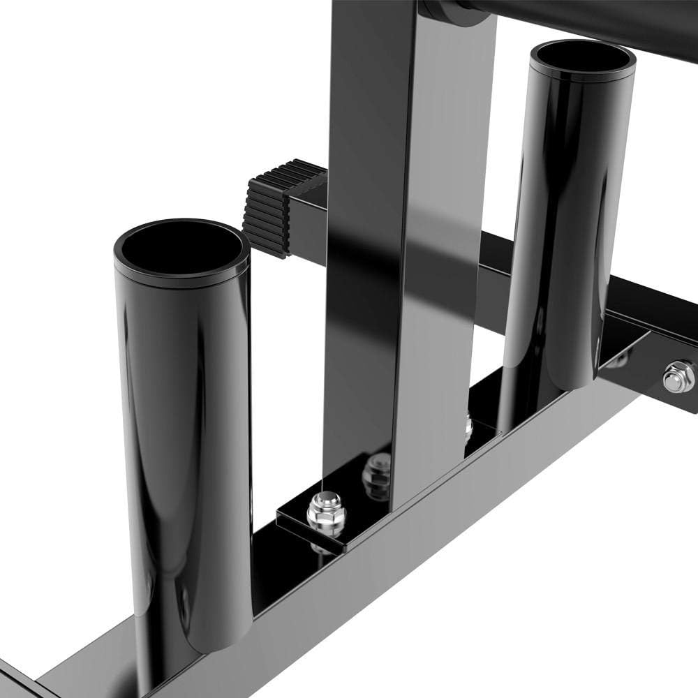 YAHEETECH Olympic Weight Rack/Tree with Bar Holder for 2 Inch Barbell/Bumper Plates Heavy Duty Stand Black : Sports & Outdoors