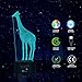 Aniamls Giraffe 3D Night Light Touch Table Desk Lamps, Elstey 7 Color Changing Lights with Acrylic Flat & ABS Base & USB Charger