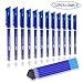 BBLIKE 32 Erasable Pens, 12 Erasable Pens + 20 Friction Refills – 0.5 mm – Blue