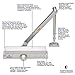 FORTSTRONG Commercial Door Closer (Silver) - Automatic Door Closer - UL Listed Grade 1 ADA Hydraulic Door Closers Certified - FS-6300