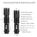 ULTRAFIRE Tactical Flashlight SK98 800 Lumens Adjustable Focus 3 Mode Small Portable Torch 5 Pack