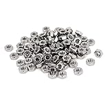 Metric M3 Hex Nuts 304 Stainless Steel Fastener DIN934 100pcs for Bolt