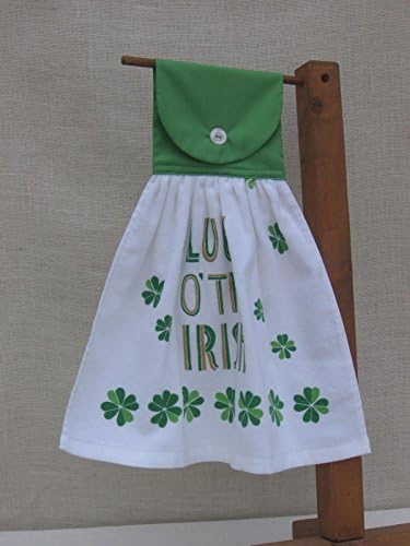 St. Patrick's Day Kitchen Towel, A Wee Bit Irish Hanging Dish Towel