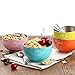 Set of 4 Colors – 20 Ounce Double Wall Stainless Steel Kids and Toddler Cereal Bowls, Soup Bowls, Snack Bowls, Ice Cream Bowls, Dessert Bowls, Colors: Orange, Blue, Yellow, Pink