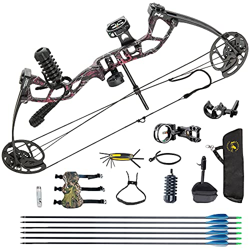 Youth Compound Bow Package,USA Gordon Limbs,1040lbs Adjustable Draw