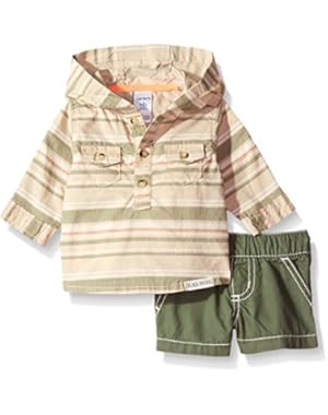 Baby Boys' 2 Pc Sets 127g137, Khaki, New Born