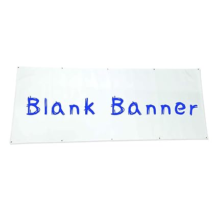 Amazon Com Bannerway 14oz Blank Vinyl Banner With Grommets 4