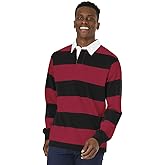 Charles River Apparel Unisex Rugby Shirt, Mens and Womens Cotton Jersey with Classic Stripe Design