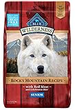 Blue Buffalo Wilderness Rocky Mountain Recipe High Protein Grain Free, Natural Senior Dry Dog Food, Red Meat 22-lb