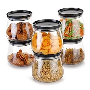 Yellow Leaf Products Plastic Container – 900ml, Pack of 1, Black