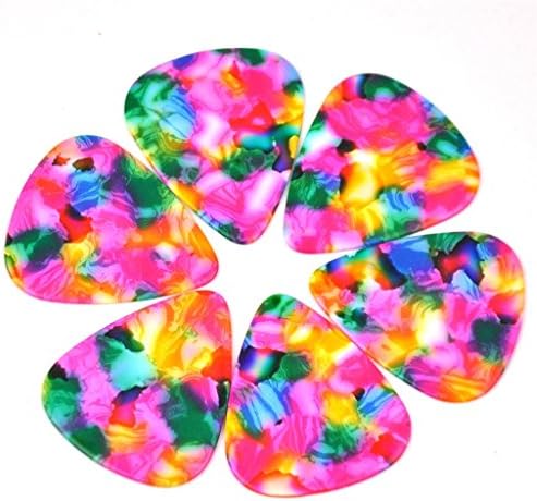 Guitar Picks Blank Celluloid No Printing Medium 0.96mm, 100 Pcs Tie Dye