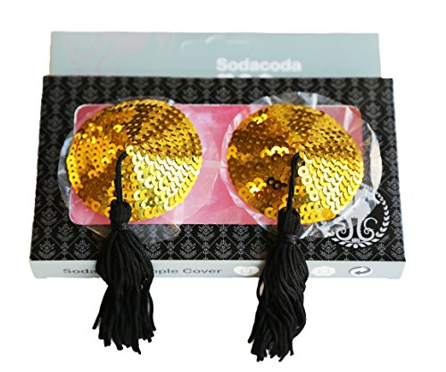 Sodacoda-Silicone-Paillettes-Nappa-Copricapezzoli-Occasioni-Speciali-Paillettes-Petali-del-Seno-Autoadesivo-e-Riutilizzabile