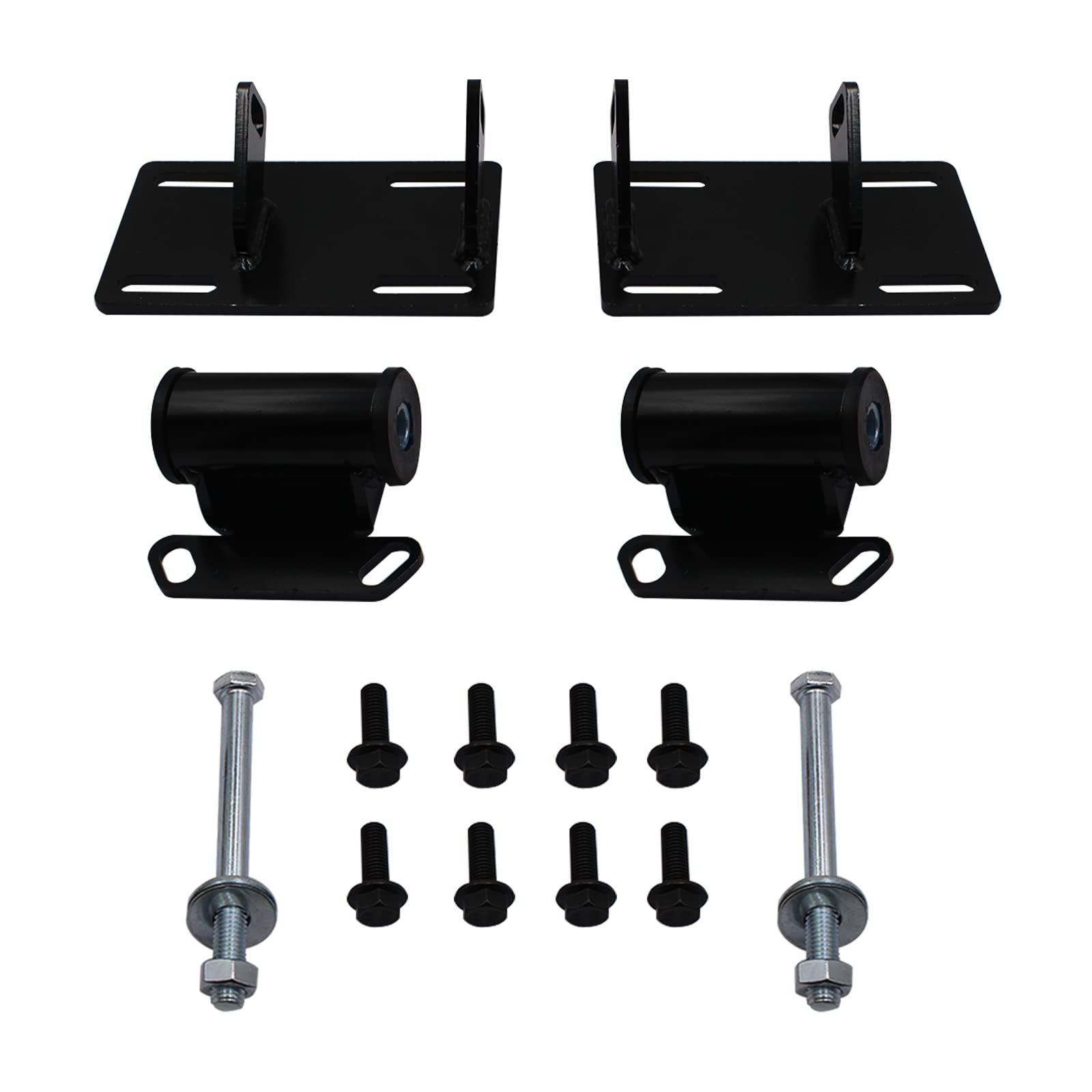 Photo 1 of Full Engine Mount Adapter Plates Urethane Swap Kit Compatible with GMC Sonoma S15 Chevrolet Blazer S10 LSx LS1 LS2 LS- Conversion Motor Mounts+Frame Mount Adapter Plate