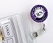 RN Zebra Badge Holder Purple - ID Badge Reel - Name Tag Badge - Nursing Badge - Nurse Badge Clip - Cute ID Badge Reel