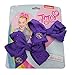 JoJo Siwa Small Hair Bow Set (Purple Rhinestone)