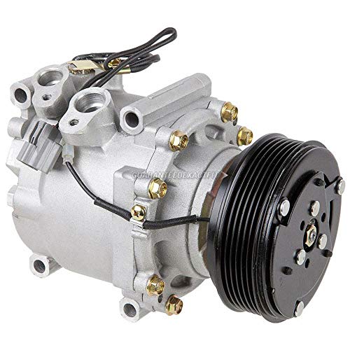 AC Compressor w/A/C Repair Kit For Honda Civic 1.7L 2001 2002 w/ 1-Wire Electrical Connector - BuyAutoParts 60-80121RK New