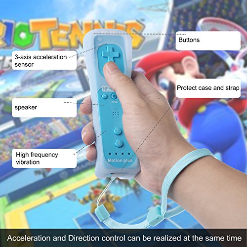 image for Controller for Wii,Bigaint Built in Motion Plus Remote and Nunchuck Co