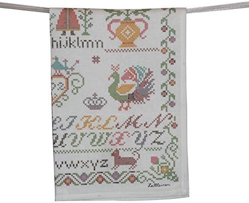 Mierco 3-Cross Stitch European Linens Tea Towel, 20 x 28" by Mierco Inc.