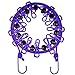 Travel Elastic Clothesline Yazer Portable Windproof Clothesline Rope with Adjustable Anti-Skid 12 Pcs Clothespin for Outdoor and Indoor (Purple)