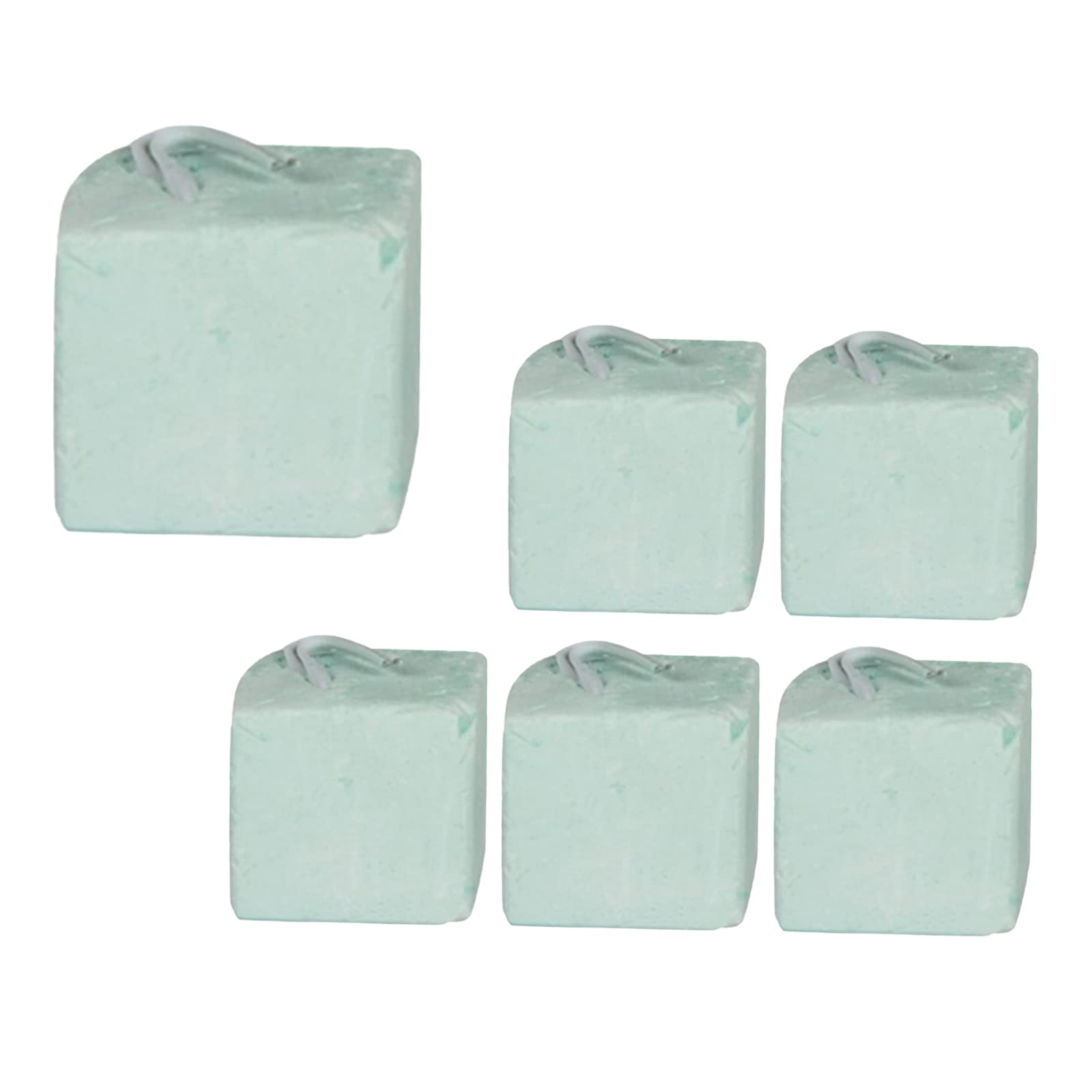 QIAOXIAOMEIGIRL 6 Pcs Teeth Grinding Stones Toys Cube Tooth Care Cleaning Tools Calcium Mineral Rock Chew Blocks for Hamster Small Animals