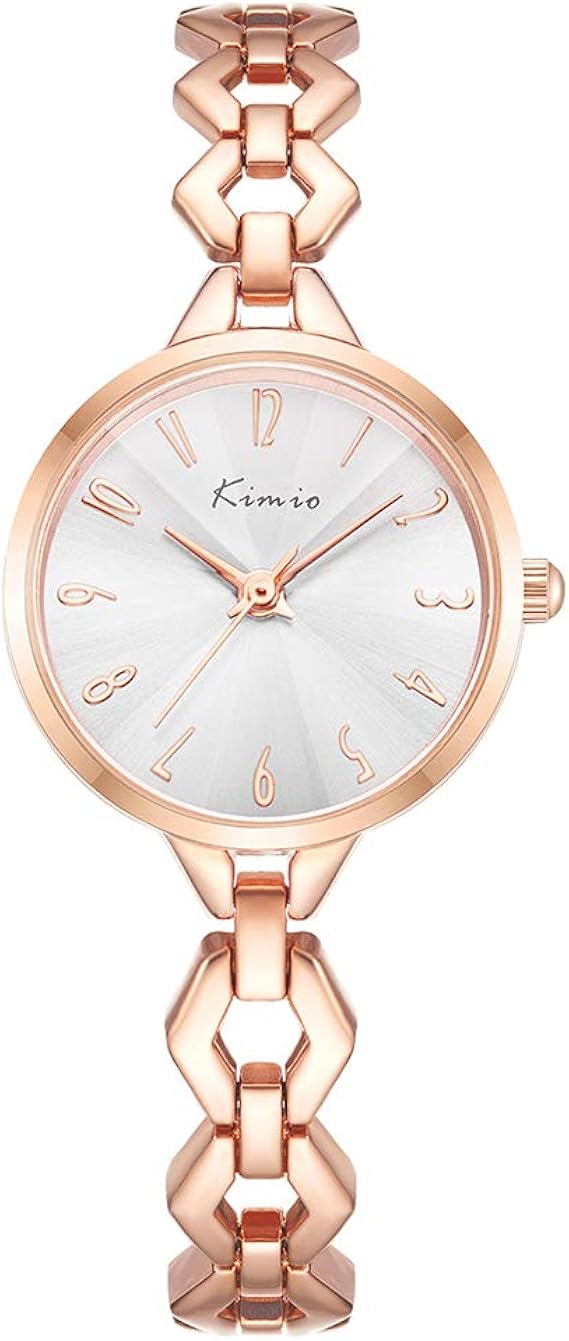 Amazon Kimio K6455 レディース 腕時計 おしゃれ クラシック シンプル アナログ 女性 時計 ビジネス 人気 Women Watch ゴールデンホワイト レディース腕時計 腕時計 通販