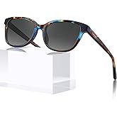 CARFIA Designer Acetate Womens Polarized Sunglasses Fit Most Face Shapes Trendy Shades UV Protection Hypoallergenic Handmade