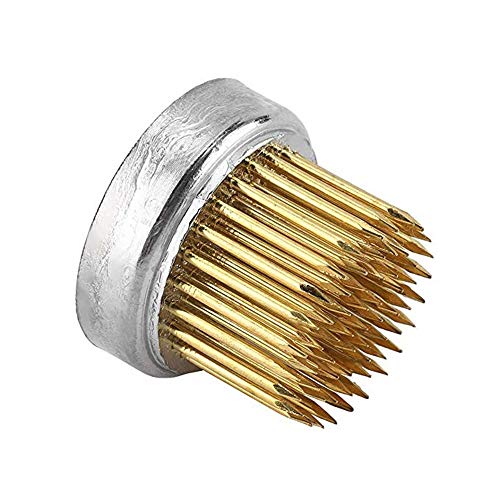 UUsave Ikebana Kenzan Flower Frog Round Flower Arranging Frog Spiky Frog Fixed Tools Art Floral Arrangement Japanese Pin Holder (Diameter 0.9"/23mm) - Thumbnail 2