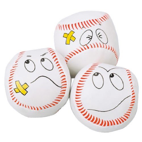 Dozen Baseball Funny Face Kick Balls