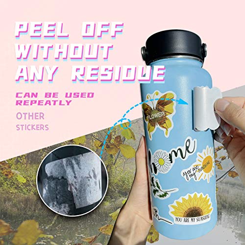 100pcs Inspirational Word Stickers for Laptop, [Flower Dance] Reward Motivational Stickers for Water Bottles, Positive Stickers Quote for Hydro Flasks, Waterproof Vinyl Decal for Adults, Teens, Kids