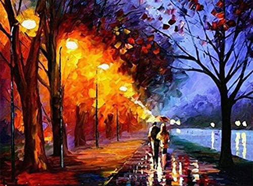 Grsafety Frameless, Paint by Numbers DIY Oil Painting Print Wall Art Home Decoration