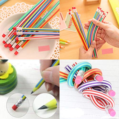 35 PCS Flexible Soft Pencil Magic Bend Pencils with Eraser For Kids Students Gift - Great Fun To Play With