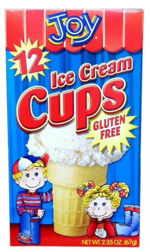 Joy Cone GLUTEN FREE 12-Count ICE CREAM CUPS 2.35oz (6 Pack)