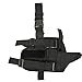 AIRSOFTPEAK Tactical Leg Holster Universal Pistol Drop Leg Gun Holster Adjustable Hunting Thigh Holster Left Handed Mag Pouch, Black