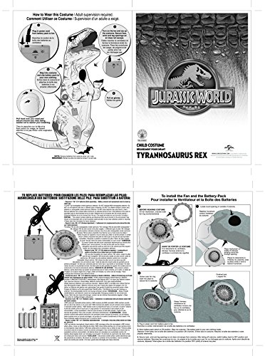 Rubie's Costume Co Jurassic World T-Rex Inflatable Costume (Child's age 5 to 7 Years)