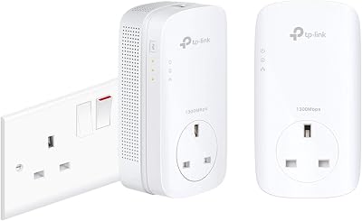 TP-Link TL- V2 Powerline Starter Kit 1300Mbps Gigabit UK Plug Renewed