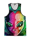 INTO THE AM Alien Men's Premium All Over Print Rave Tank