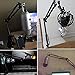 Etubby Adjustable Desktop Microphone Stand Suspension Mic Clip Boom Studio Scissor Arm Stand for Radio Broadcasting Studio, Voice-Over Sound Studio, Stages, and TV Stations
