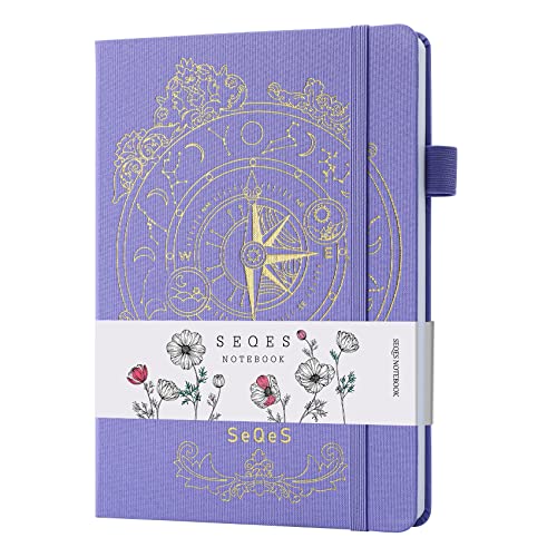 SeQeS Bullet Dotted Journal - A5 Dot Grid Notebook with pages number ...
